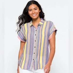 Marine Layer Multicolor Striped Shirt